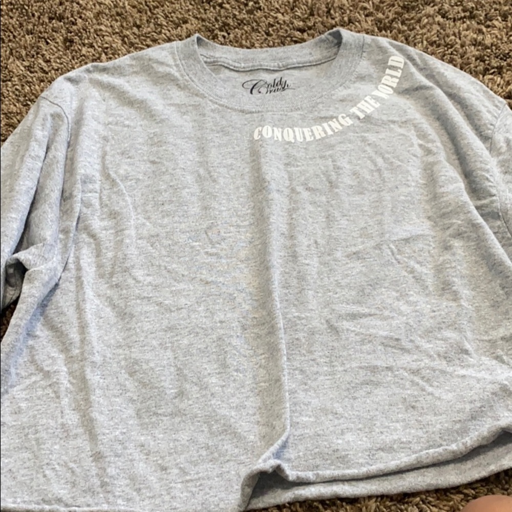 Long sleeve crop top